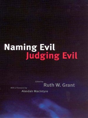 cover image of Naming Evil, Judging Evil